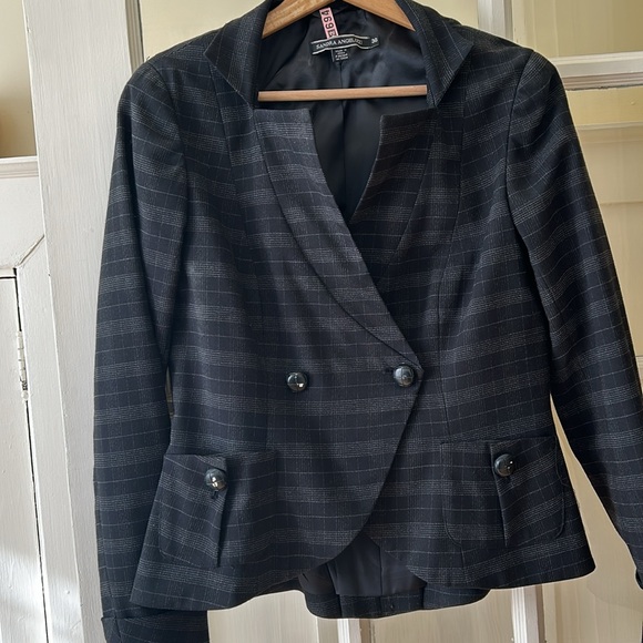 Sandra Angellozzi blazer, timeless flattering cut, size EU 36 (US 6/8), black - Picture 4 of 9